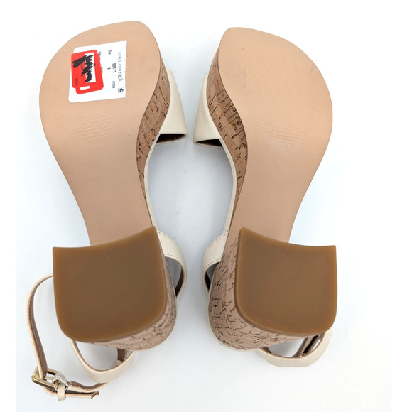 Nordstrom Rack Ansel Platform Ankle Strap Sandal Women's Cream/Tan Size US5M - Picture 6 of 8